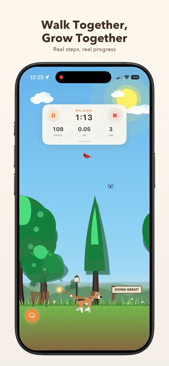 StepPup for iPhone, screenshot 2