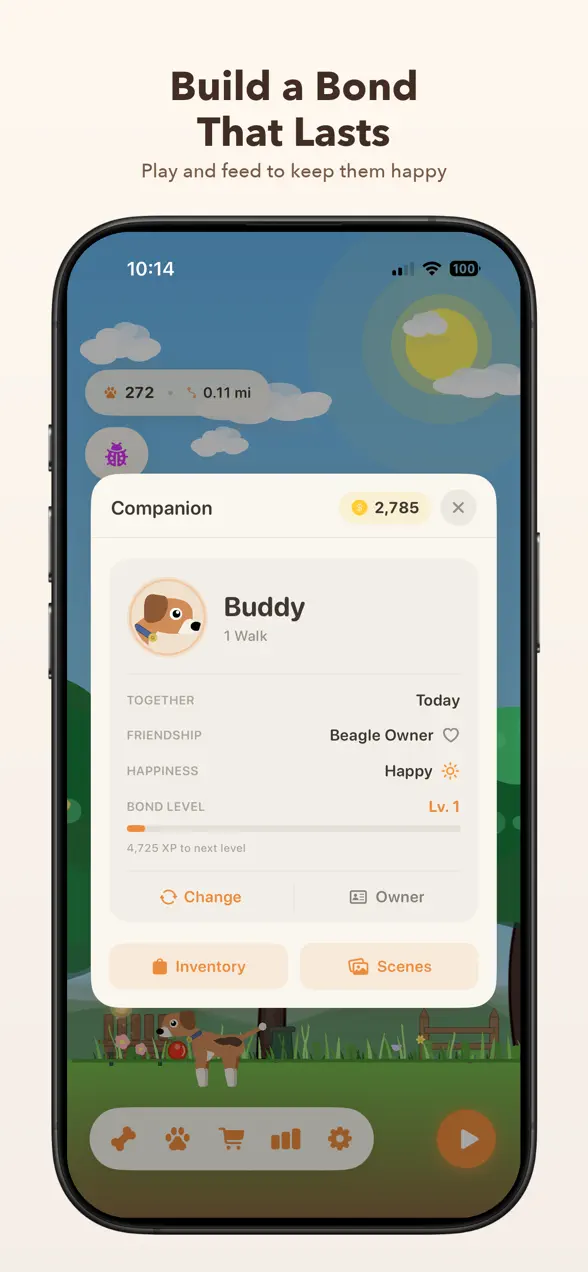 StepPup for iPhone, screenshot 3