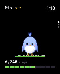 Pet idling on Apple Watch